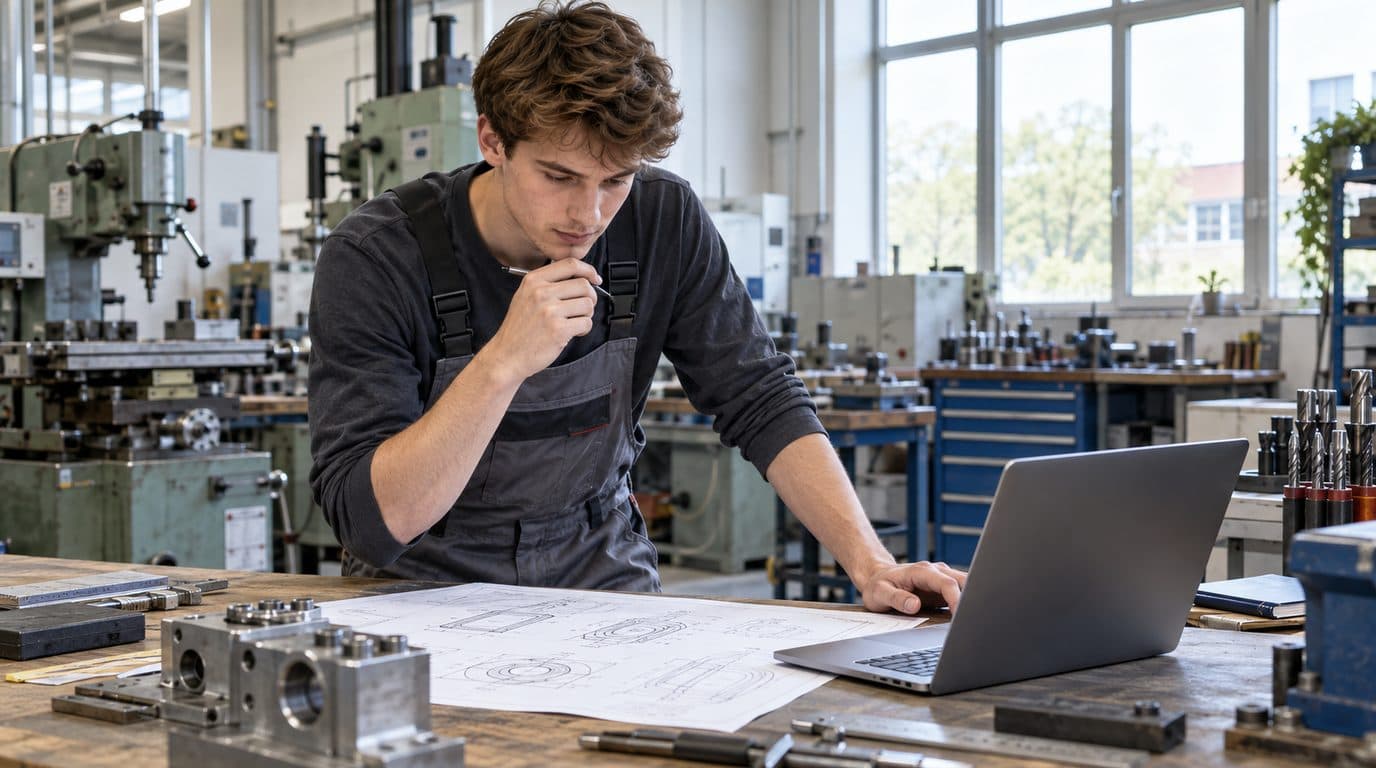 Studentin informiert sich über die Finanzierung eines dualen Studiums