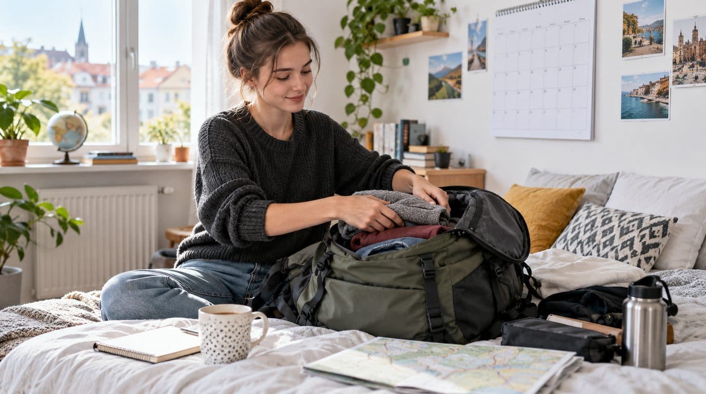 Studentin plant ein Urlaubssemester und prüft ihren BAföG-Bescheid